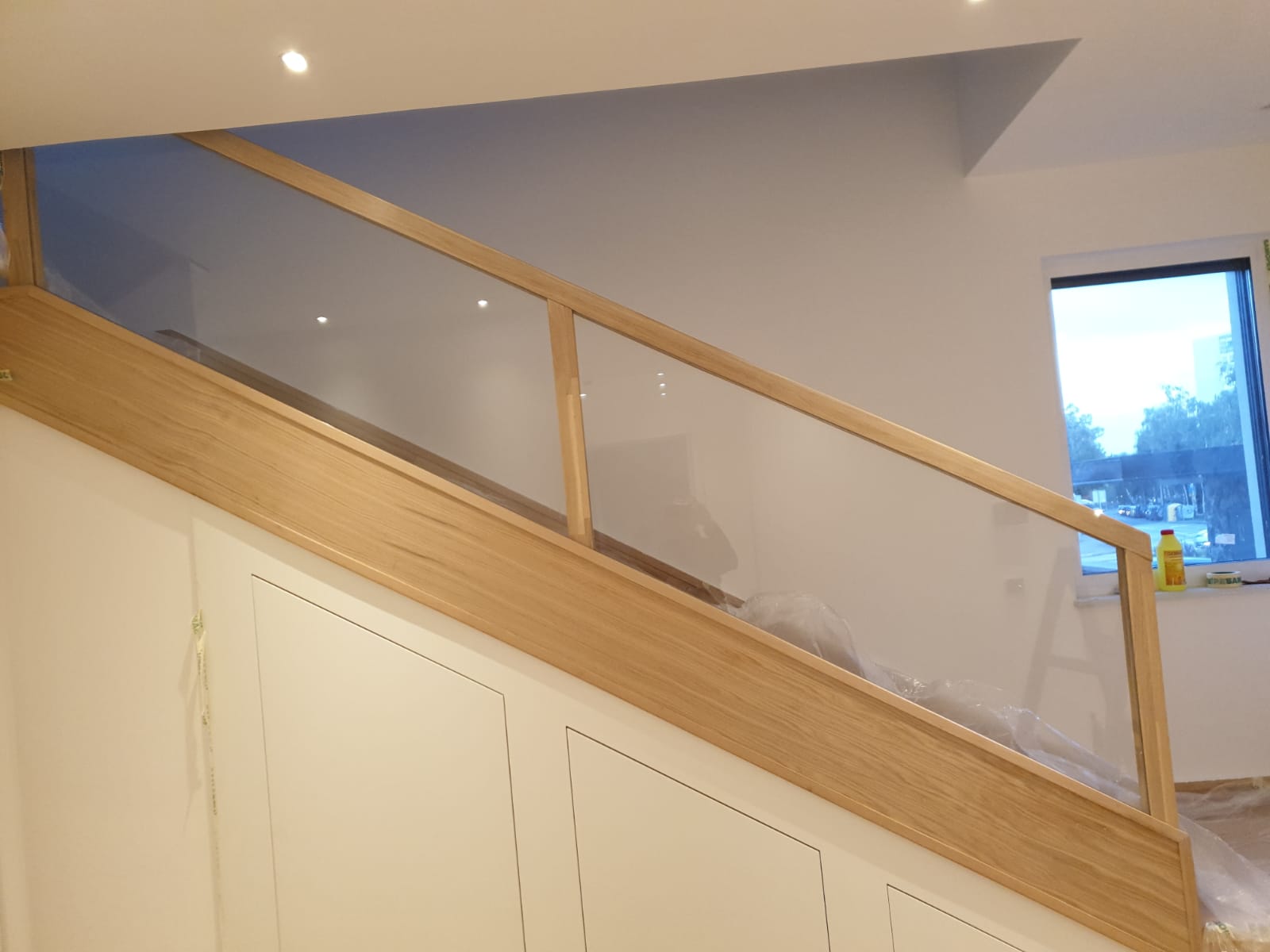 Staklene ograde u drvenoj konstrukciji